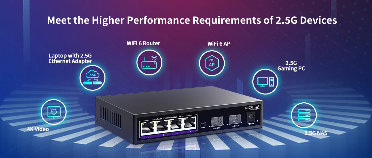 1000/2500mbps 2.5G Gigabit Network Switch Ethernet hub rj45 LAN 1G ethernet  Out