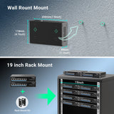 NICGIGA 8-Port-Gigabit-PoE-Switch, 8 Ports PoE+@120 W, 2 Uplink-Ports, 802.3af/at, VLAN-Modus, lüfterlos. Nicht verwalteter Power-Over-Ethernet-Netzwerk-Switch 